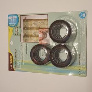 2/$20 8ct Curtain Grommets Dritz Home Easy Snap 1" Rustic Brown 072879444513